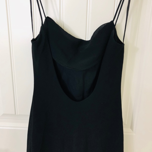 Dave & Johnny Black Prom Formal Gown Dress 3/4 - Picture 6 of 7